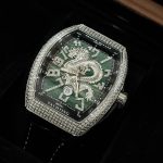 Đồng Hồ Franck Muller V45 Họa Tiết Rồng Màu Xanh Lá Cây ABF 45mm