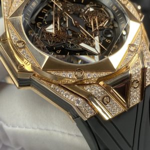 Đồng Hồ Hublot Fake Cao Cấp Big Bang Sang Bleu II King Gold Nhà Máy HB 44mm (1)