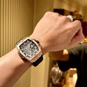 Đồng Hồ Hublot Nam Rep 1:1 Spirit Of Big Bang Chronograph King Gold Màu Đen 42mm