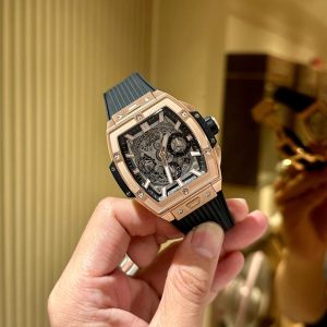 Đồng Hồ Hublot Nam Rep 11 Spirit Of Big Bang Chronograph King Gold Màu Đen 42mm (4)