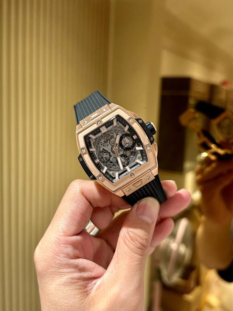 Đồng Hồ Hublot Nam Rep 11 Spirit Of Big Bang Chronograph King Gold Màu Đen 42mm (4)