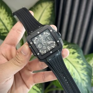 Đồng Hồ Hublot Square Bang Unico Gốm Đen Replica 11 Nhà Máy BBF 42mm (6)