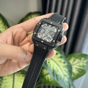 Đồng Hồ Hublot Square Bang Unico Gốm Đen Replica 11 Nhà Máy BBF 42mm (6)