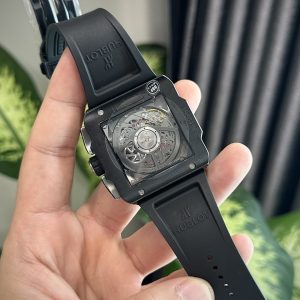 Đồng Hồ Hublot Square Bang Unico Gốm Đen Replica 11 Nhà Máy BBF 42mm (6)