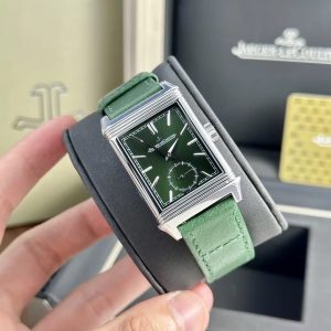 Đồng Hồ Jaeger Lecoultre Replica 11 Nam Dây Da Màu Xanh Lá Cây 30x40mm (7)