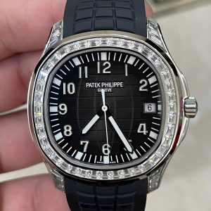 Đồng Hồ Patek Philippe Aquanaut 5167G Nam Đính Đá Dây Cao Su GRF 40mm (2)