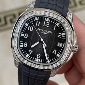 Đồng Hồ Patek Philippe Aquanaut 5167G Nam Đính Đá Dây Cao Su GRF 40mm (2)