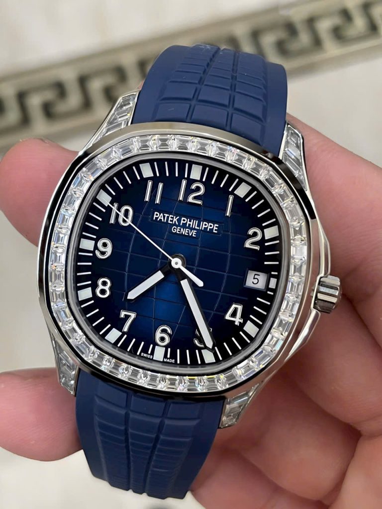 Đồng Hồ Patek Philippe Aquanaut 5168G Nam Dây Cao Su Nhà Máy GR 42mm (9)