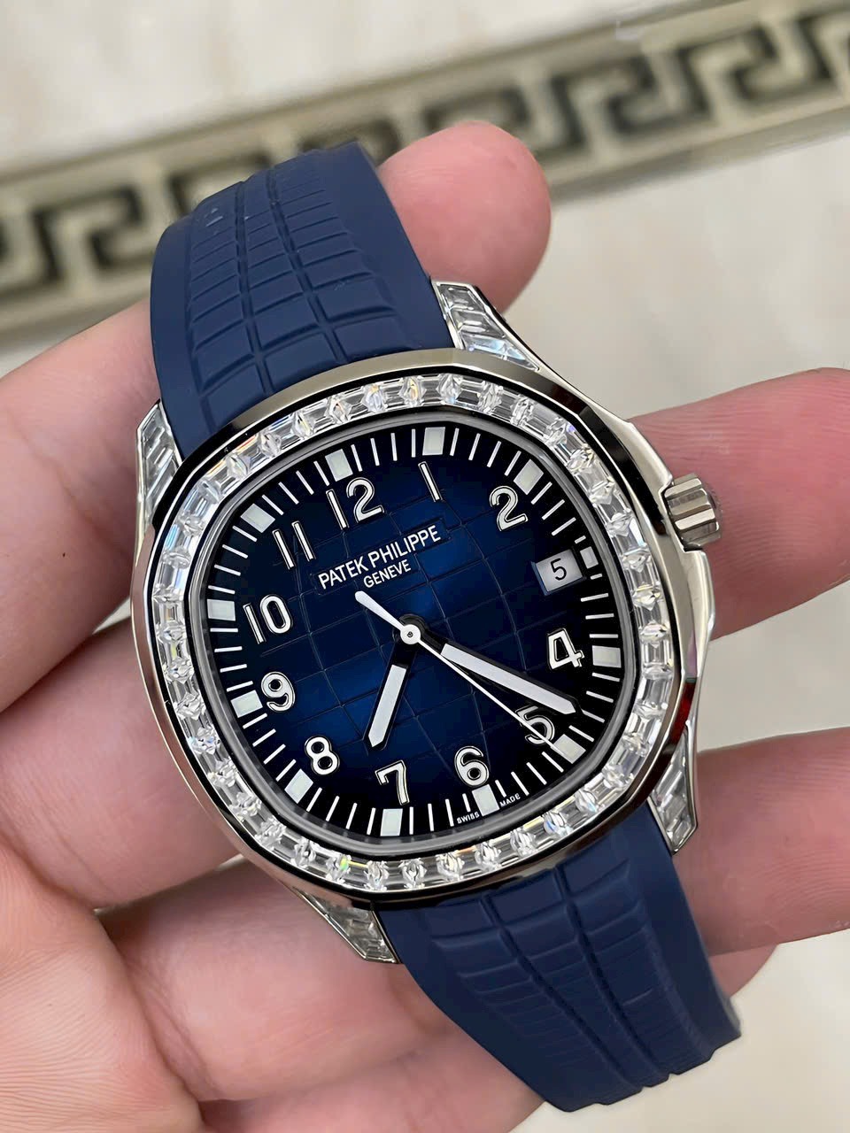 Đồng Hồ Patek Philippe Aquanaut 5168G Nam Dây Cao Su Nhà Máy GR 42mm (9)