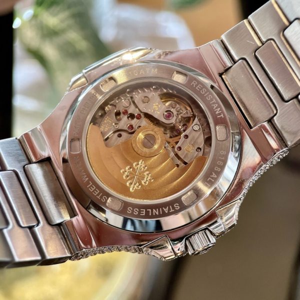 Đồng Hồ Patek Philippe Nautilus 5719 Đính Full Đá Fake Cao Cấp 40mm