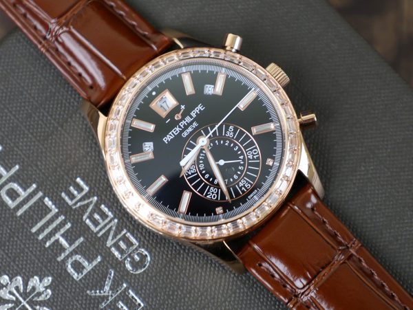 Đồng Hồ Patek Philippe Rep 11 Complications 5961R Đính Đá Mặt Đen (3)