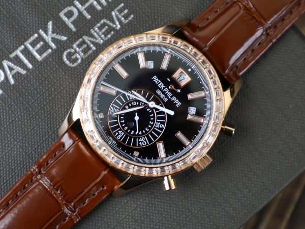 Đồng Hồ Patek Philippe Rep 11 Complications 5961R Đính Đá Mặt Đen (3)