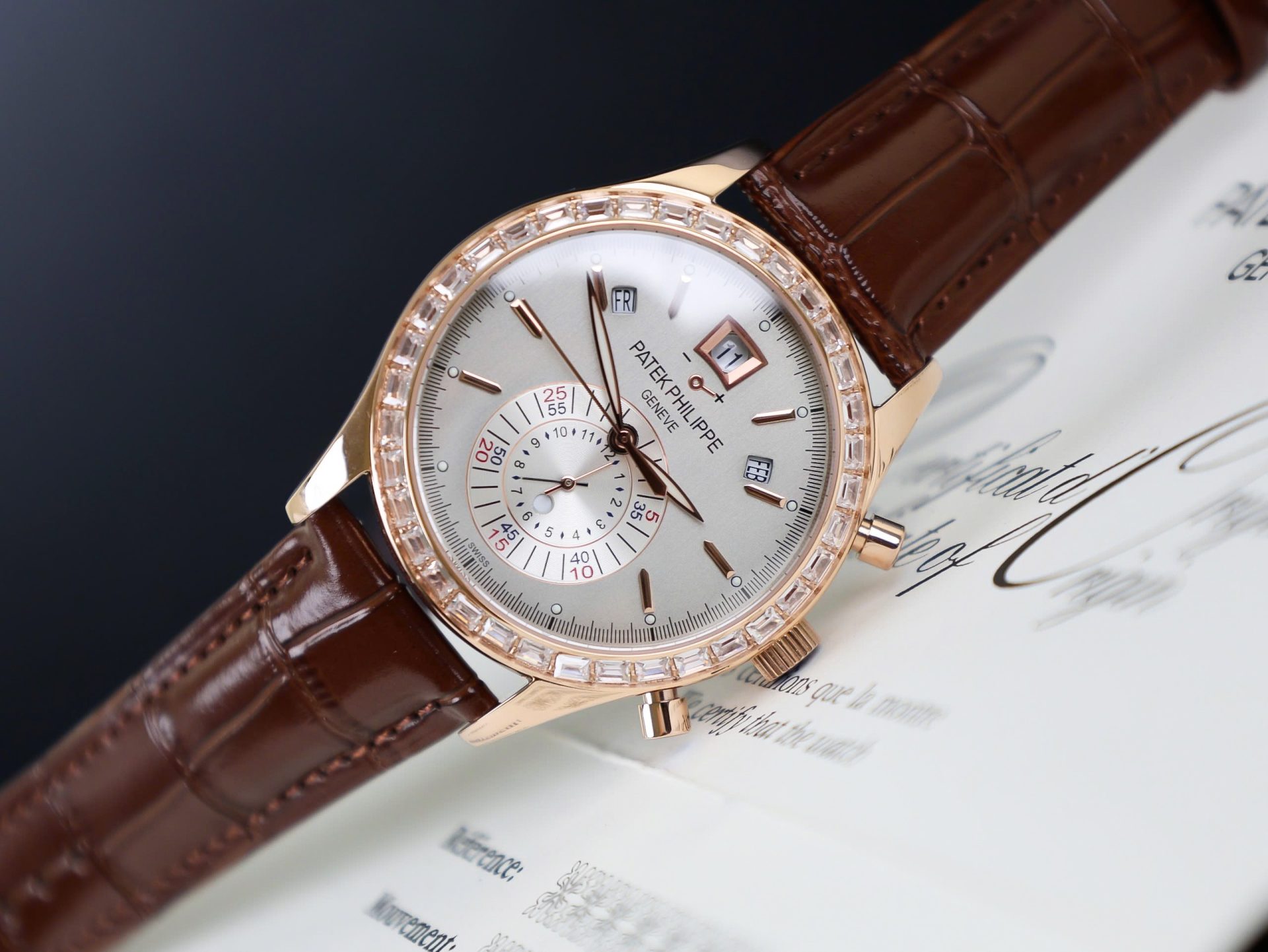 Đồng Hồ Patek Philippe Rep 11 Complications 5961R Đính Đá Nhà Máy TW (5)