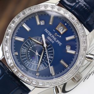 Đồng Hồ Patek Philippe Rep 11 Complications 5961P Màu Xanh Dương Đính Đá (6)