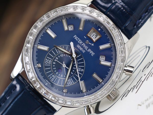 Đồng Hồ Patek Philippe Rep 11 Complications 5961P Màu Xanh Dương Đính Đá (6)