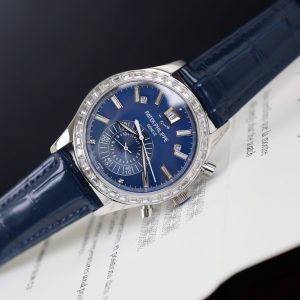 Đồng Hồ Patek Philippe Rep 11 Complications 5961P Màu Xanh Dương Đính Đá (6)