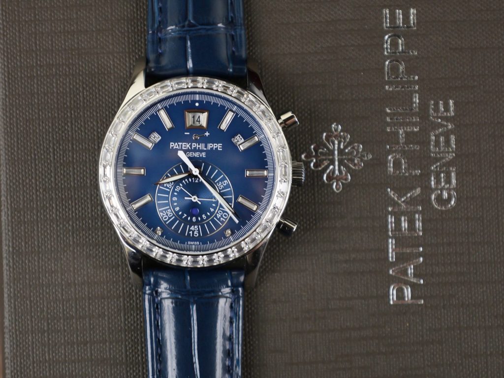 Đồng Hồ Patek Philippe Rep 11 Complications 5961P Màu Xanh Dương Đính Đá (6)