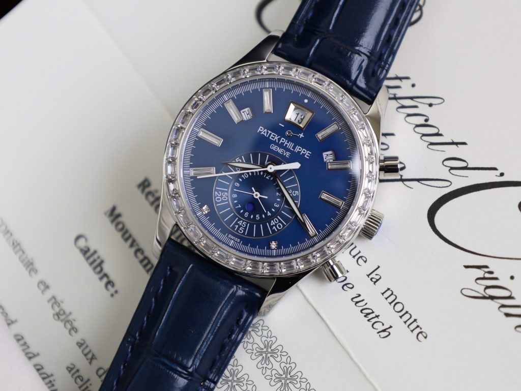 Đồng Hồ Patek Philippe Rep 11 Complications 5961P Màu Xanh Dương Đính Đá (6)