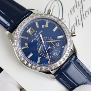 Đồng Hồ Patek Philippe Rep 11 Complications 5961P Màu Xanh Dương Đính Đá (6)