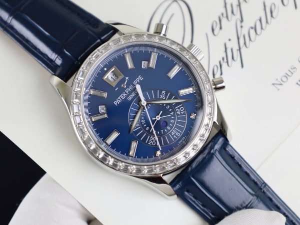 Đồng Hồ Patek Philippe Rep 11 Complications 5961P Màu Xanh Dương Đính Đá (6)