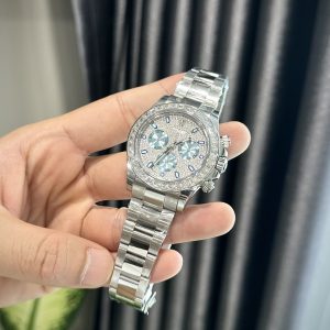 Đồng Hồ Rolex Daytona Đính Kim Cương Moissanite Replica 11 Thụy Sỹ 40mm (2)