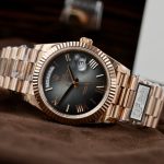 Đồng Hồ Rolex Nam Rep 11 Day-Date Gray Ombre 185 Grams Nhà Máy QF 40mm (1)