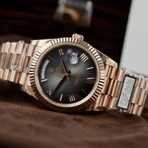 Đồng Hồ Rolex Nam Rep 11 Day-Date Gray Ombre 185 Grams Nhà Máy QF 40mm (1)