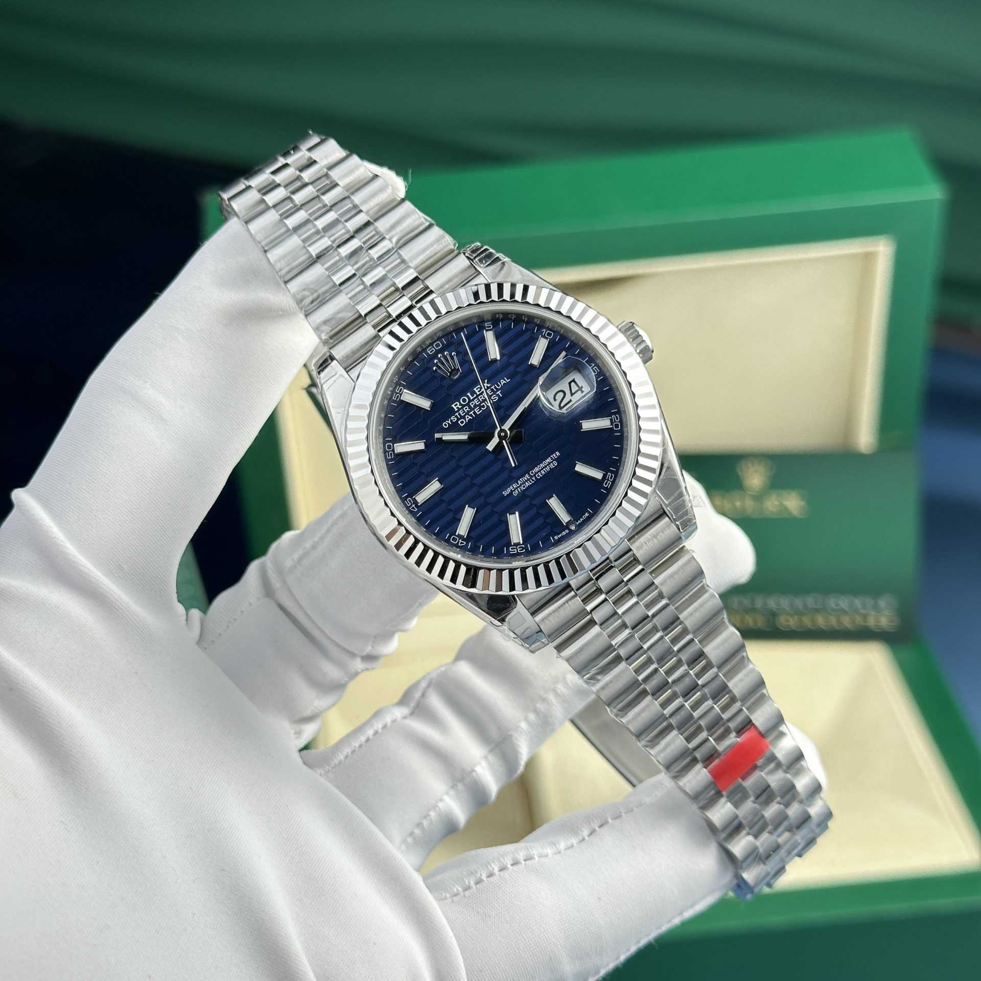 Đồng Hồ Rolex Replica 11 DateJust 126334 Mặt Số Gấp Nếp VS Factory 41mm (1)