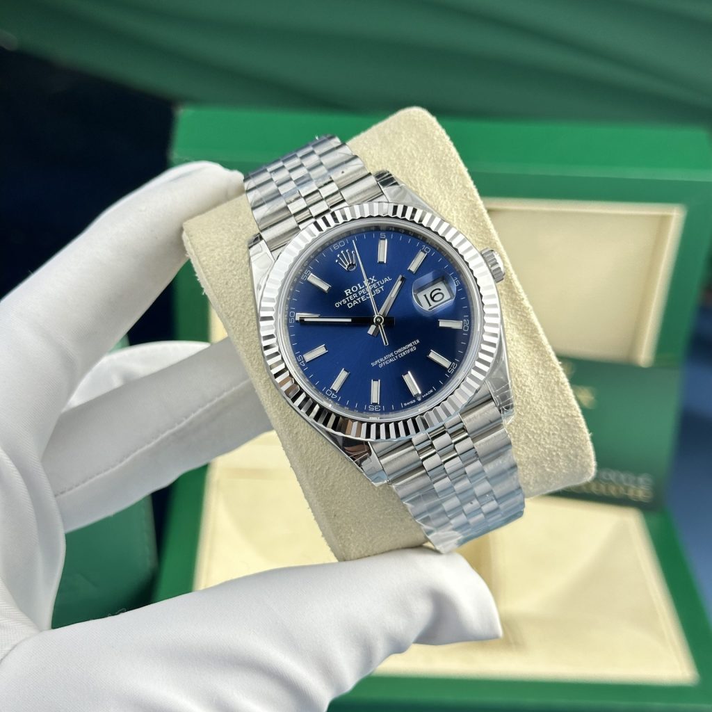 Đồng Hồ Rolex Replica 11 DateJust 126334 Mặt Số Xanh Dương VS Factory 41mm (1)