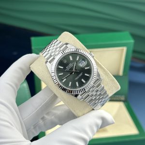 Đồng Hồ Rolex Replica 11 DateJust 126334 Mặt Xanh Lá Cây VS Factory 41mm (4)