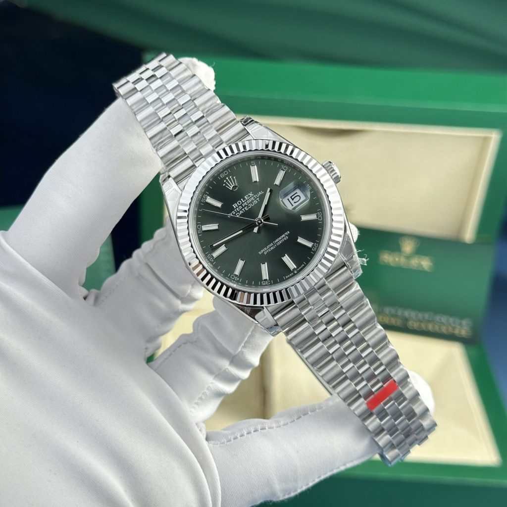 Đồng Hồ Rolex Replica 11 DateJust 126334 Mặt Xanh Lá Cây VS Factory 41mm (4)