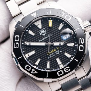 Đồng Hồ Tag Heuer Aquarace Replica 11 Màu Đen Họa Tiết Kẻ 41mm (1)