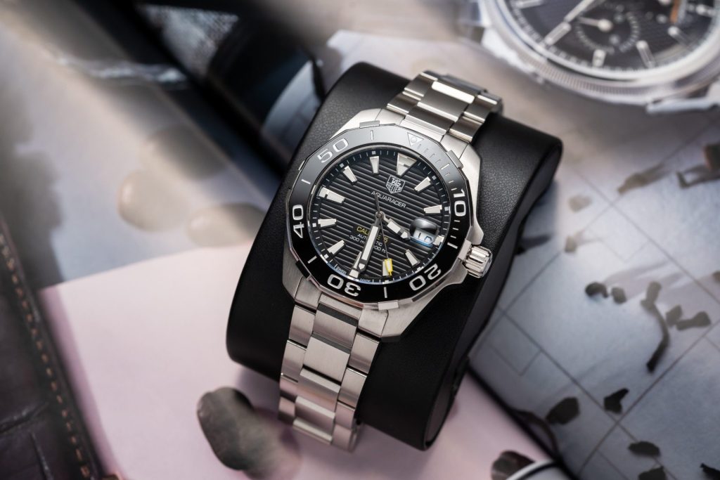 Đồng Hồ Tag Heuer Aquarace Replica 11 Màu Đen Họa Tiết Kẻ 43mm (8)