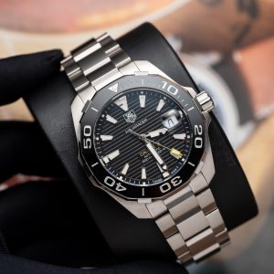 Đồng Hồ Tag Heuer Aquarace Replica 11 Màu Đen Họa Tiết Kẻ 43mm (8)