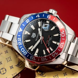 Đồng Hồ Tag Heuer Aquaracer Fake Cao Cấp Niềng Gốm Pepsi 43mm (1)