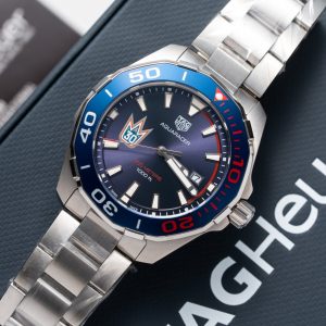 Đồng Hồ Tag Heuer Aquaracer Henrik Lundqvist Chế Tác Mặt Xanh 43mm (1)