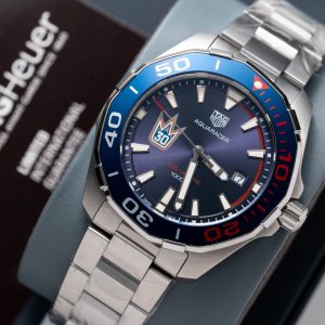 Đồng Hồ Tag Heuer Aquaracer Henrik Lundqvist Chế Tác Mặt Xanh 43mm (1)