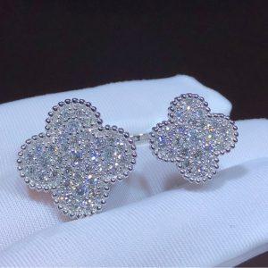 Nhẫn Nữ Van Cleef And Arpels Magic Alhambra Tuỳ Chỉnh Kim Cương Vàng Trắng 18K (2)