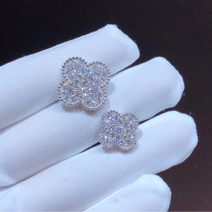 Nhẫn Nữ Van Cleef And Arpels Magic Alhambra Tuỳ Chỉnh Kim Cương Vàng Trắng 18K (2)