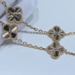 Vòng Cổ Nữ Van Cleef & Arpels Vintage Alhambra 10 Hoạ Tiết Tuỳ Chỉnh Vàng 18K (2)