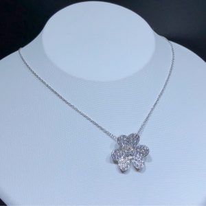 Vòng Cổ Van Cleef And Arpels Frivole Tuỳ Chỉnh Kim Cương Tự Nhiên Vàng Trắng 18K (2)