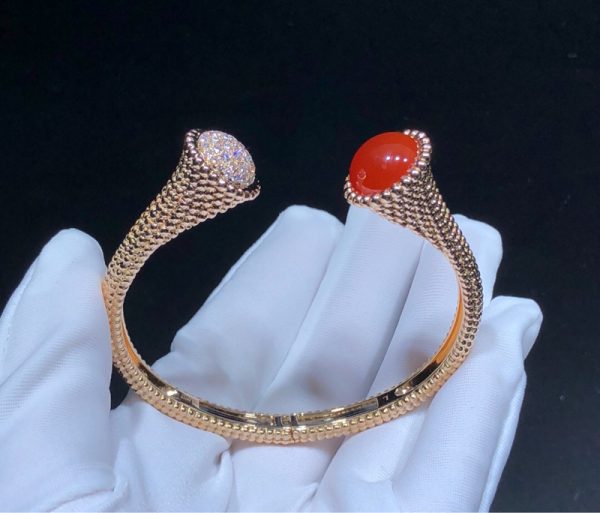 Vòng Tay Van Cleef & Arpels Perlée Couleurs Chế Tác Đá Quý Kim Cương Tự Nhiên Vàng 18K (2)