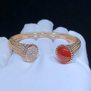 Vòng Tay Van Cleef & Arpels Perlée Couleurs Chế Tác Đá Quý Kim Cương Tự Nhiên Vàng 18K (2)