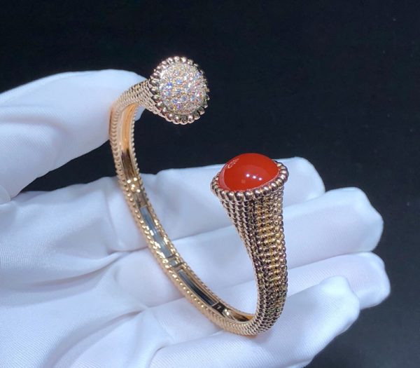 Vòng Tay Van Cleef & Arpels Perlée Couleurs Chế Tác Đá Quý Kim Cương Tự Nhiên Vàng 18K (2)