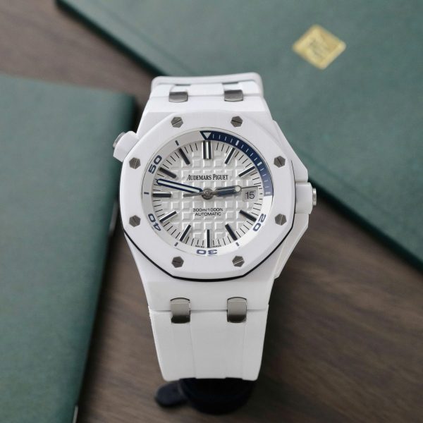 Audemars Piguet Royal Oak Offshore 15707CB Replica 11 Gốm Trắng ZF Factory 42mm (2)