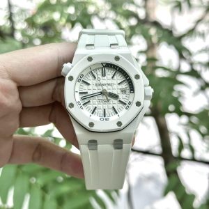 Đồng Hồ Audemars Piguet Royal Oak Offshore 15707CB Replica 11 Gốm Trắng APS Factory 42mm (2)