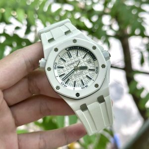 Đồng Hồ Audemars Piguet Royal Oak Offshore 15707CB Replica 11 Gốm Trắng APS Factory 42mm (2)