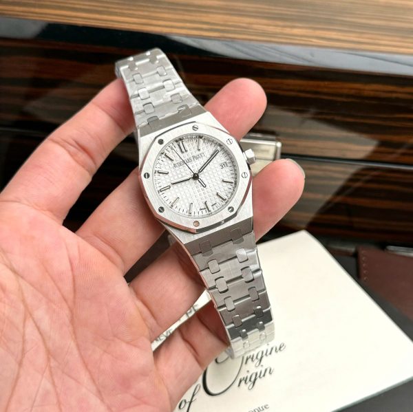 Đồng Hồ Audemars Piguet Royal Oak Replica 11 Mặt Trắng Máy Cơ Automatic 34mm (2)