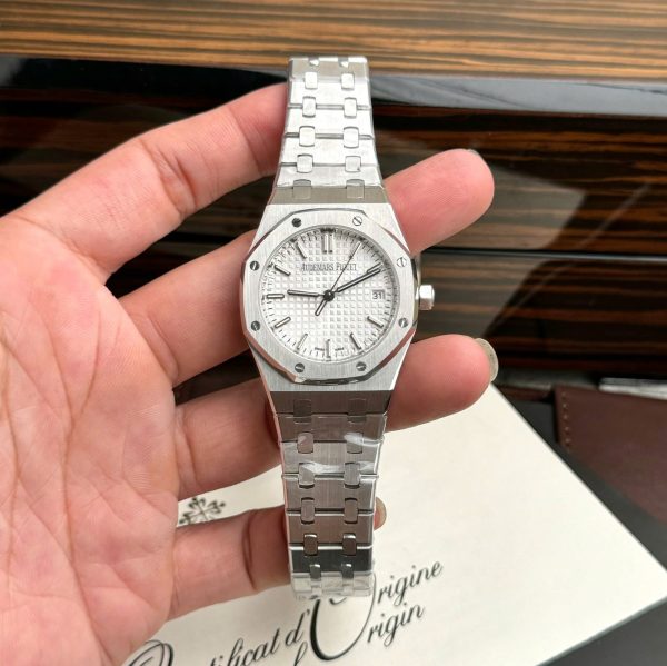 Đồng Hồ Audemars Piguet Royal Oak Replica 11 Mặt Trắng Máy Cơ Automatic 34mm (2)