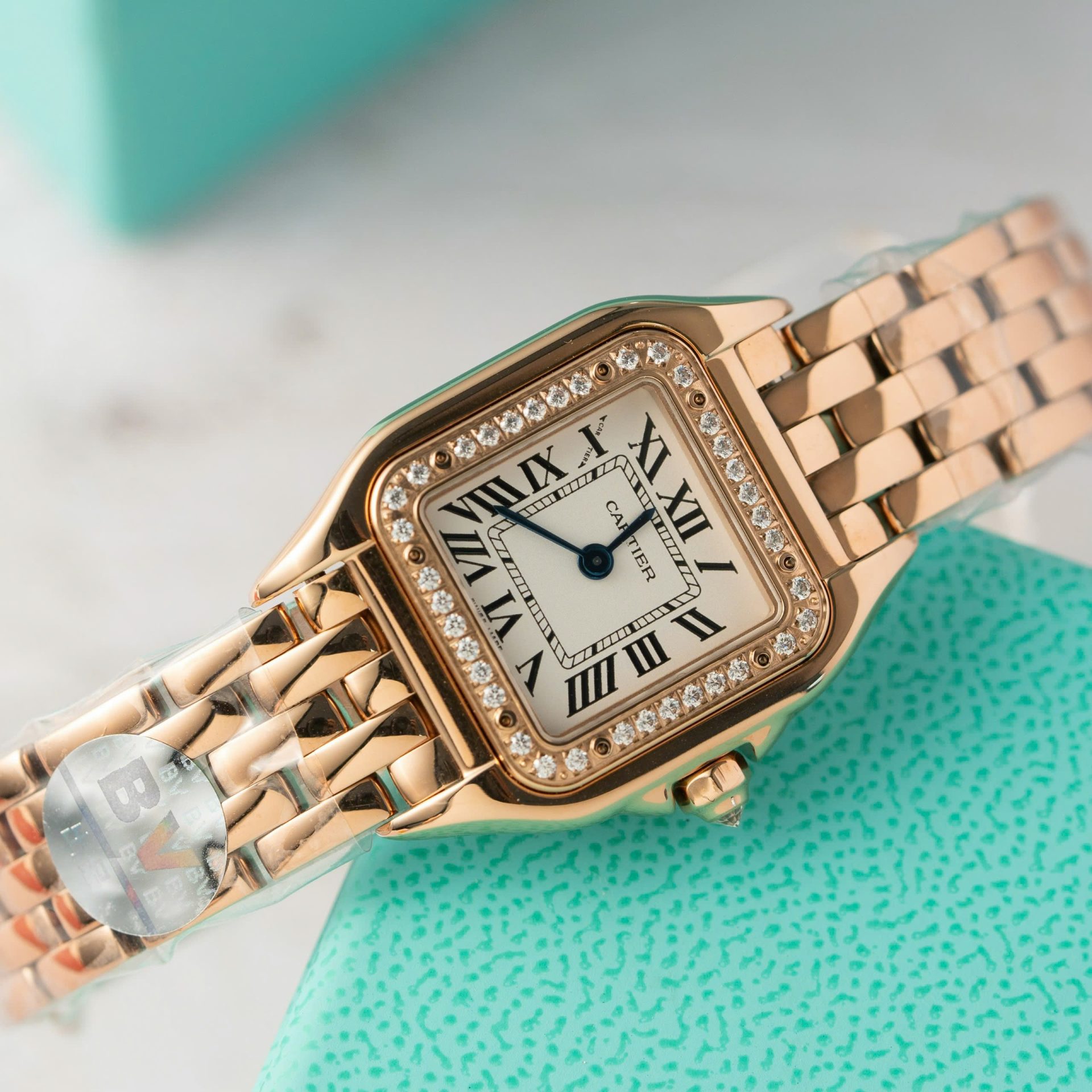 Cartier panthere watch rose gold best sale